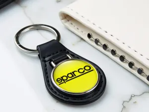 Sparco Porte-clés Cuir Perso Moderne Solide Bord Réglage